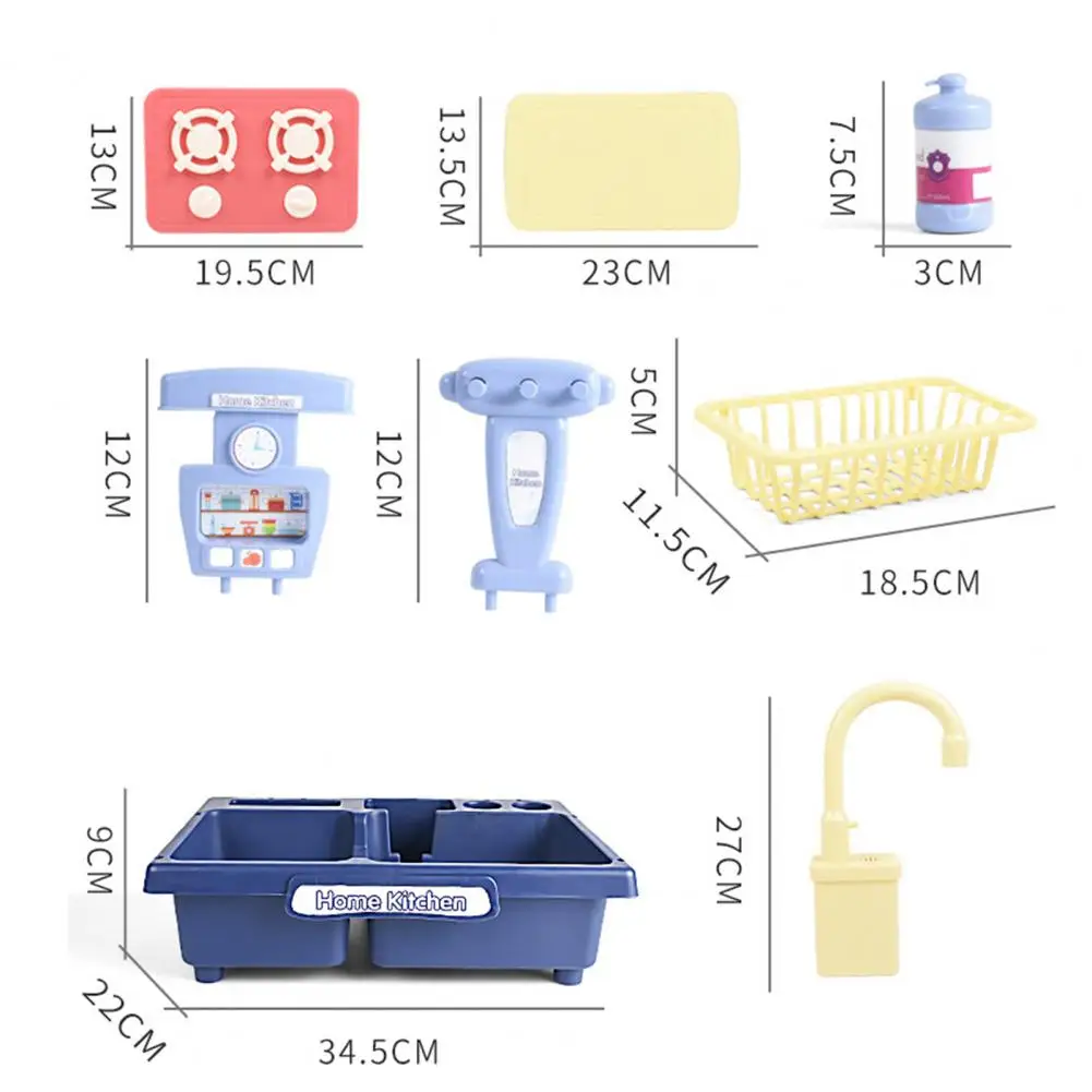 

Children Realistic Dishwasher Automatic Water Outlet Electric Kitchen Sink Toys