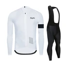 Весенняя велосипедная футболка Ralvpha, коллекция 2021 года, велосипедные топы, осенняя одежда с длинным рукавом, велосипедная одежда, комплект велосипедных комбинезонов для триатлона