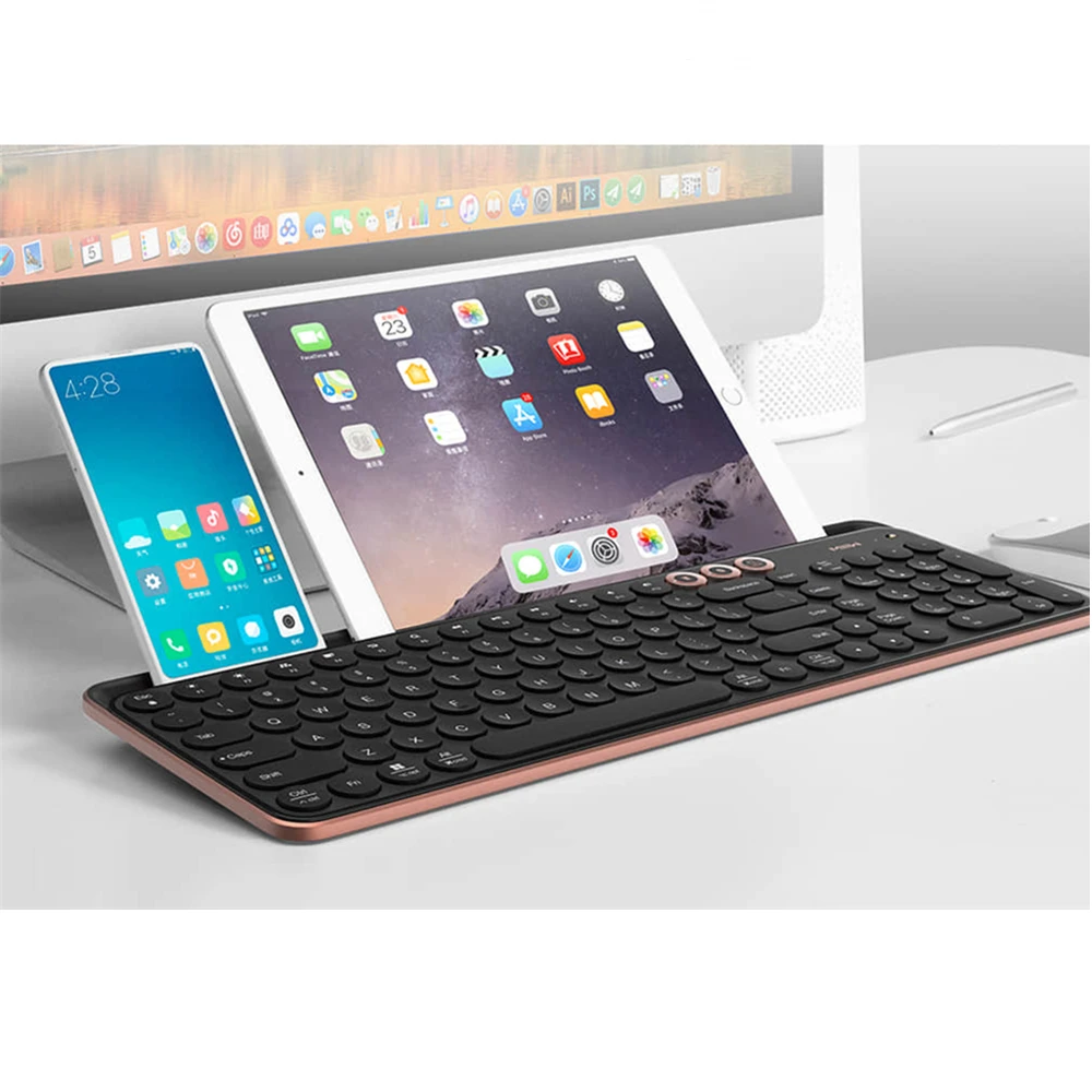 Оригинальная Bluetooth клавиатура Miiiw с двойным режимом 104 клавиши 2 4 ГГц