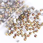 Стразы для украшения ногтей, цвет гальваники стекло, кристалл, камень, без горячей фиксации, клей для страз