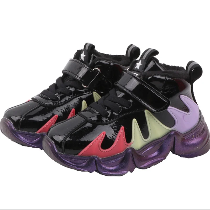 Зимняя новая детская обувь для мальчиков 2020 теплая хлопковая спортивная улицы