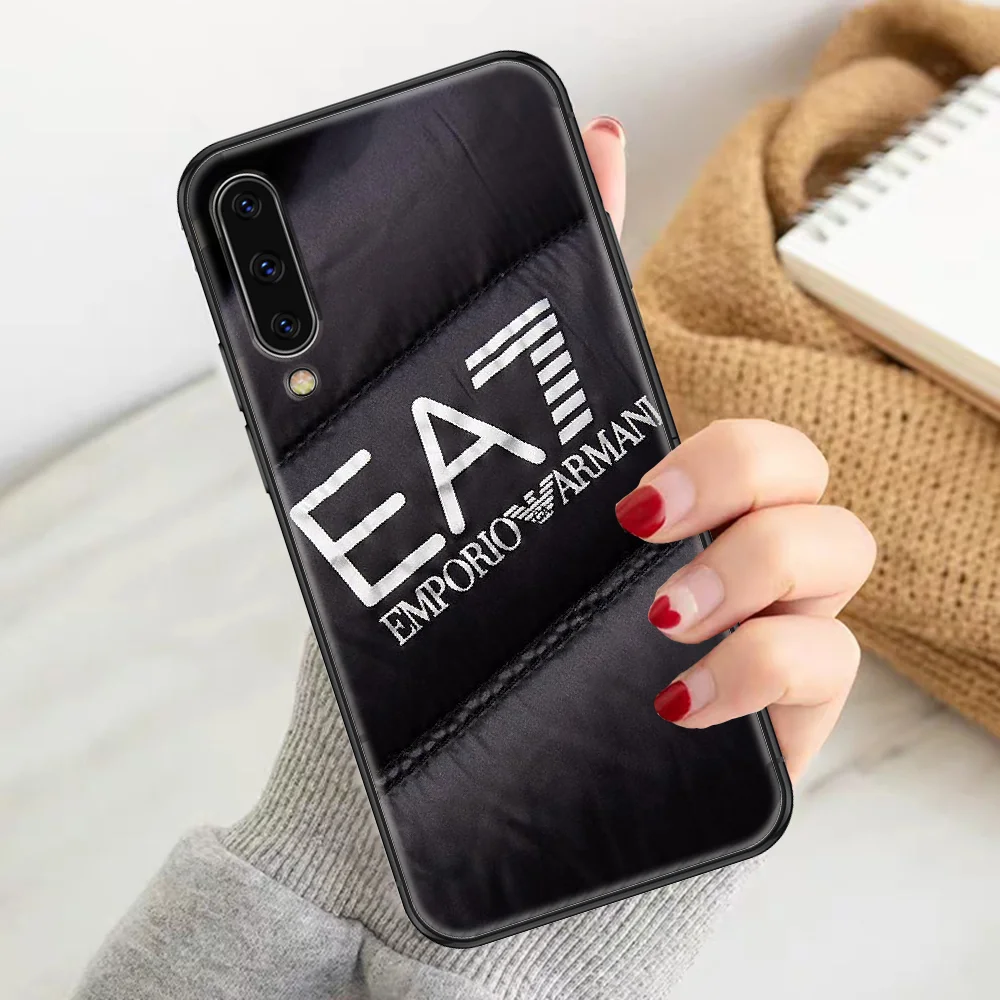

fashion Armanis brand Phone case For Samsung Galaxy A 3 5 7 8 10 20 21 30 40 50 51 70 71 E S 2016 2018 4G black 3D hoesjes