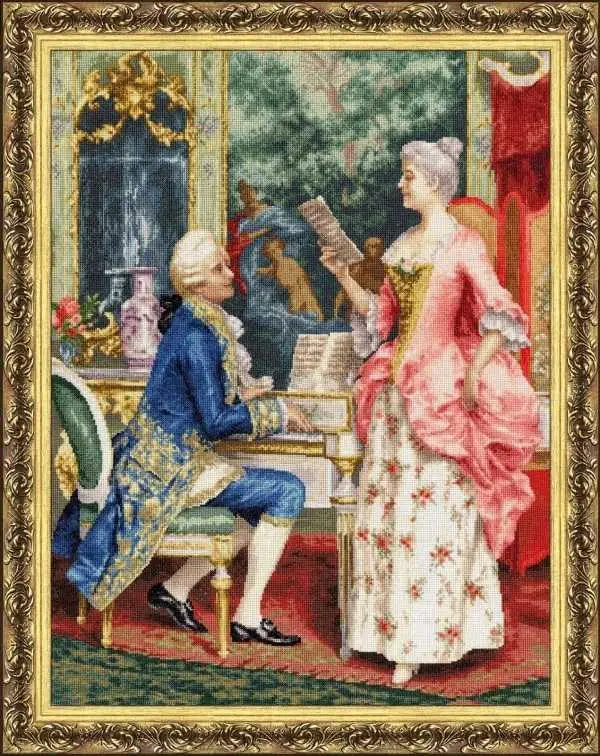 

Прекрасный Поющий класс леди, подарок высшего качества, вышивка, рукоделие 14 карат, наборы для вышивки крестиком без принта, искусство «сдел...