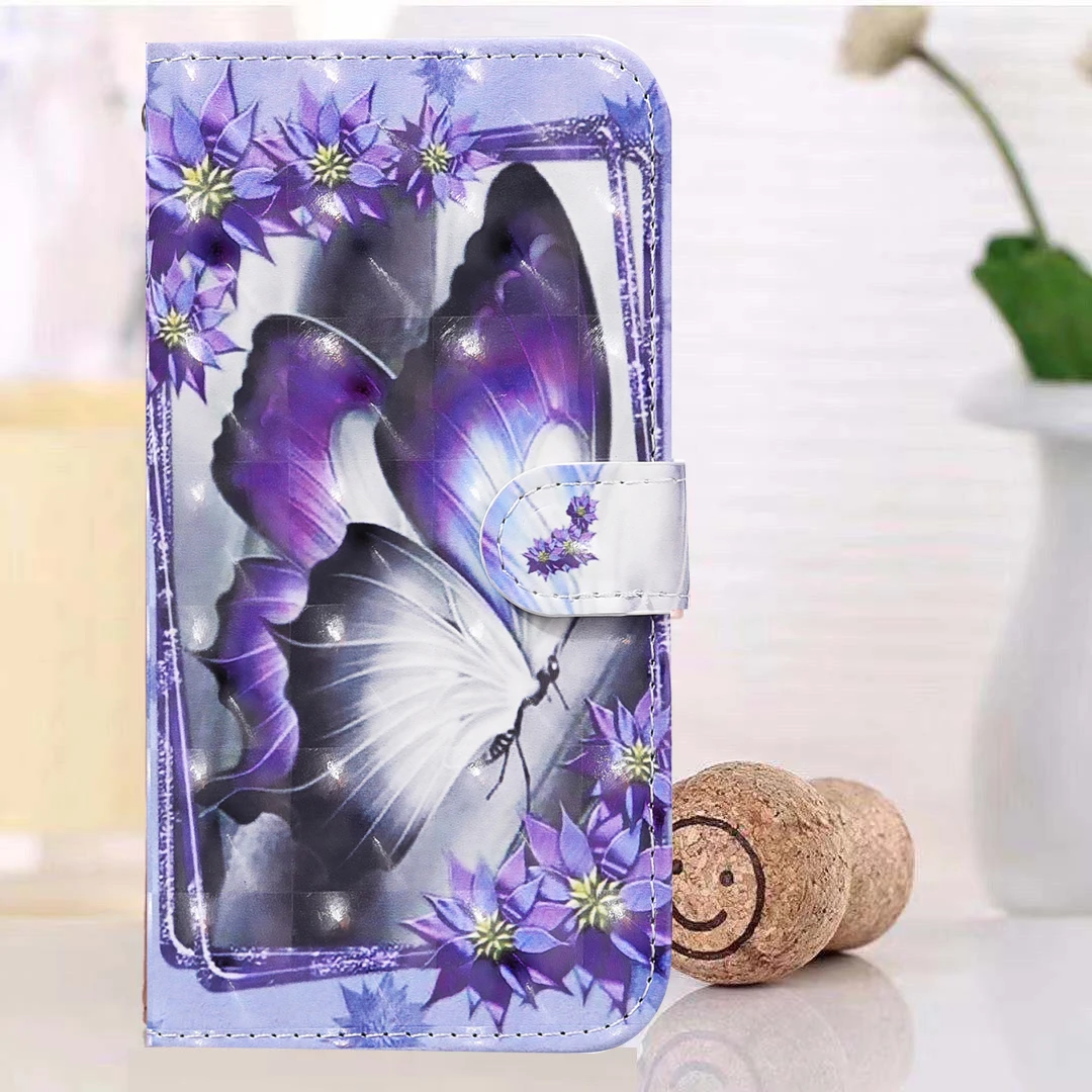 

Flip Wallet Case for Etui OPPO A53 A33 A32 A52 A72 A92 A5 A9 2020 PU Leather Coque Cute 3D Painted Phone Protection Cover Bag