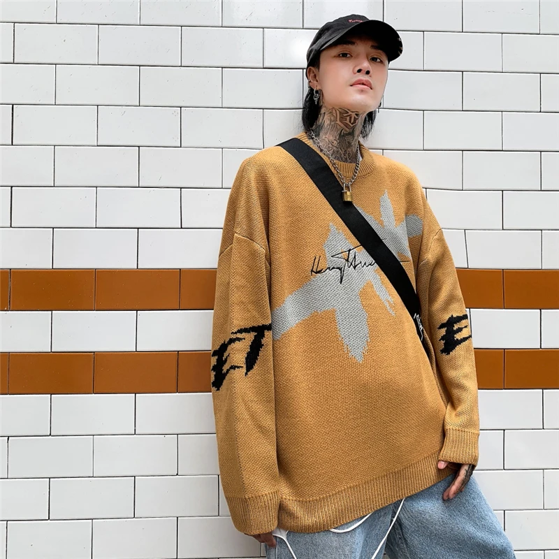 Мужские черные пуловеры оверсайз|Джемперы| |