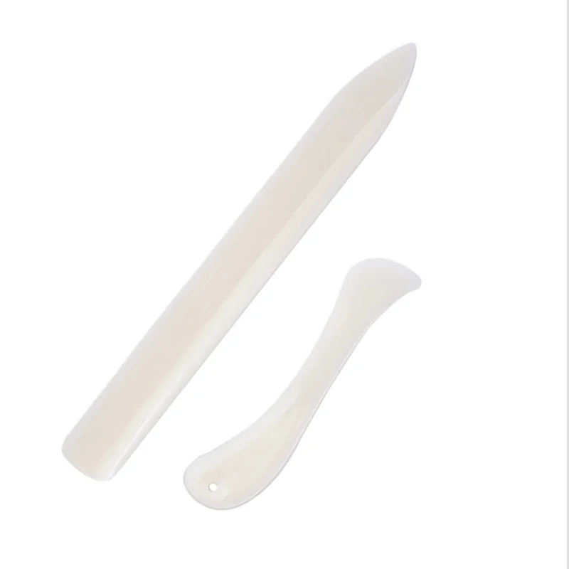 2 шт. Портативный натуральной кости инструмент для папок подсчета очков складной