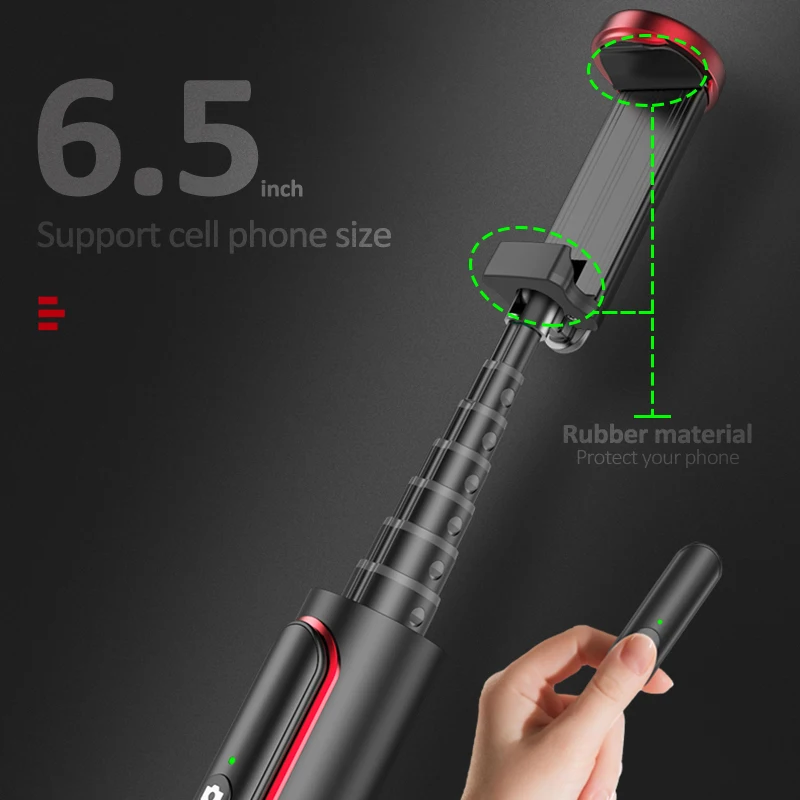 Селфи-палка Lewinner seajic Mini с bluetooth монопод штатив все в одном встроенные съемные