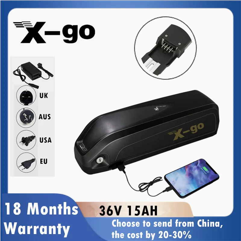 

Аккумулятор для электровелосипеда 36 в 15 Ач, литиевая батарея 18650, литиевая батарея для Bafang 750 Вт 500 Вт 350 Вт, мотор 36 В