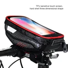 Новая велосипедная сумка, рама, передняя Верхняя трубка, велосипедная сумка, водонепроницаемая, диагональ экрана дюйма, рюкзак для горного и дорожного велосипеда, Аксессуары для велосипеда