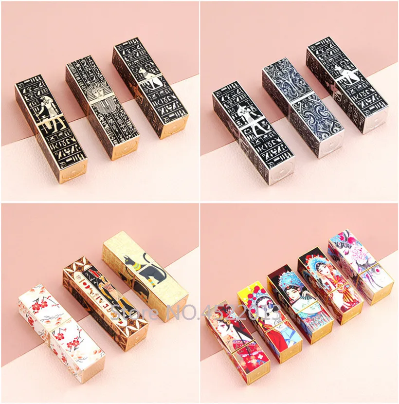 

10/30/50pcs 12.1mm Square Round Empty Lipstick Tube Lip Balm Container Cosmetics Refillable Lipgloss Shell Packaging Lip Glaze