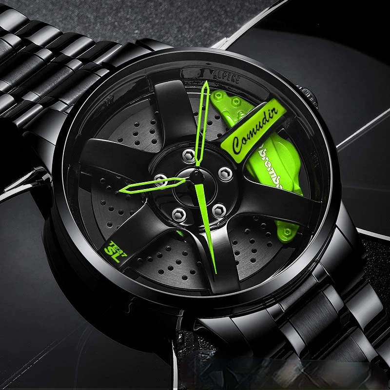 

New Automatic Movement Watch Men's Waterproof Wheel Style Non Mechanical Watch