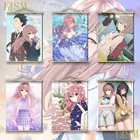 Плакат с надписью no katachi A тихий голос, настенный постер с аниме Shoya Ishida Shoko Nishimiya yuзуu Nishimiya Манга, из массива дерева