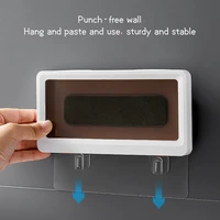 2021 bathroom waterproof phone case water proof bag mobile phone pouch wall mounted phone case holder toilet phone storage stand