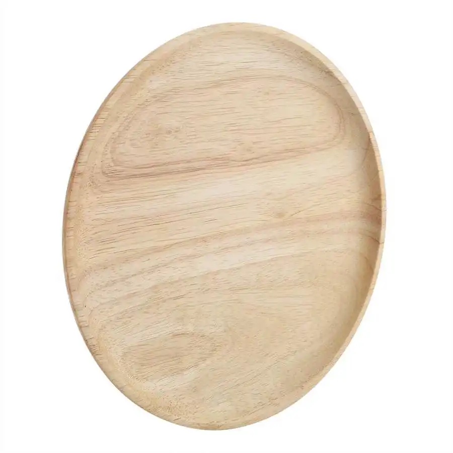 Круглый деревянный поднос для чая суши закуски фрукты сервировочная тарелка