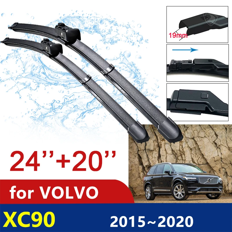 

Для VOLVO XC90 2015 ~ 2020 2016 2017 2018 2019 автомобильные щетки стеклоочистителя лобового стекла стеклоочистители автомобильные аксессуары наклейки