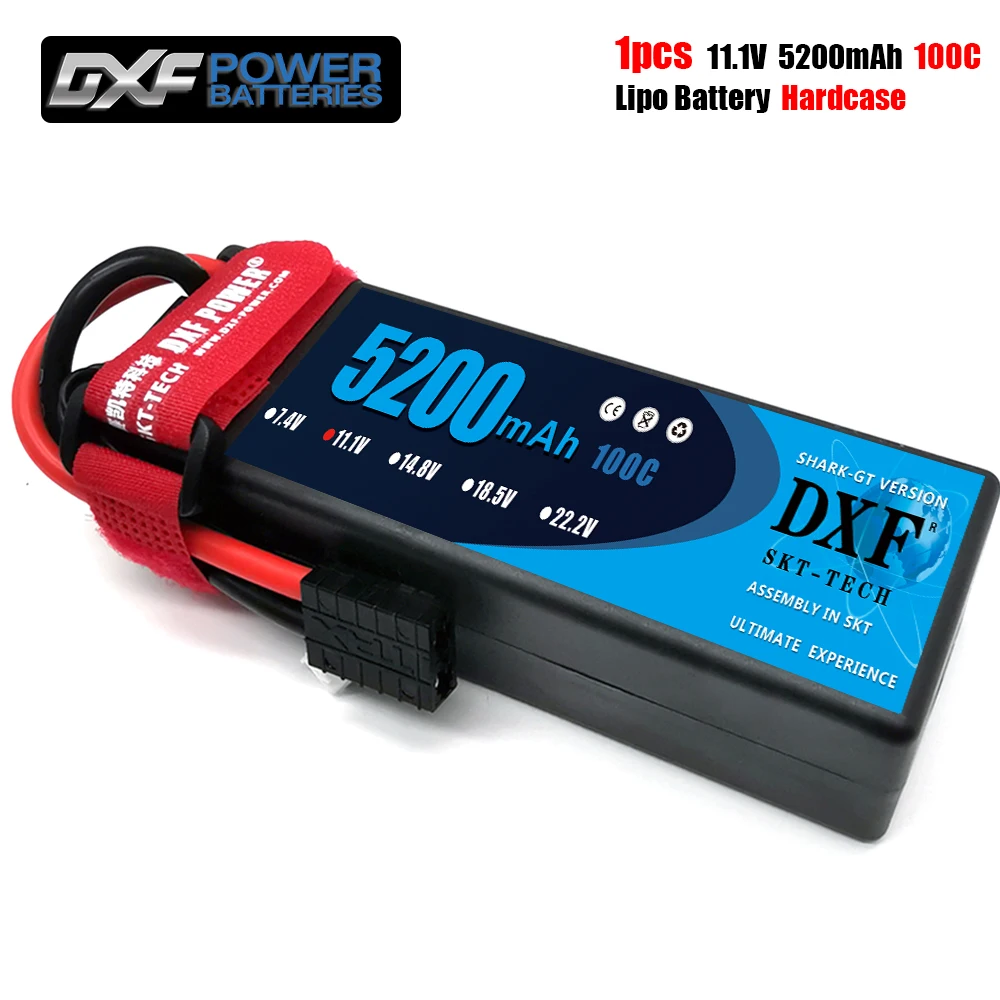 Литий полимерный аккумулятор DXF 3S 11 1 В 5200 мАч 100C 200C XT60 T XT90 EC5 XT150 HardCase для RC HPI HSP 1/8 1/10