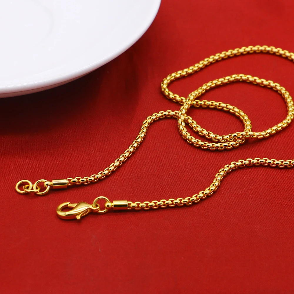 Ожерелье из стерлингового серебра 3 мм ожерелье 925 пробы для мужчин и женщин