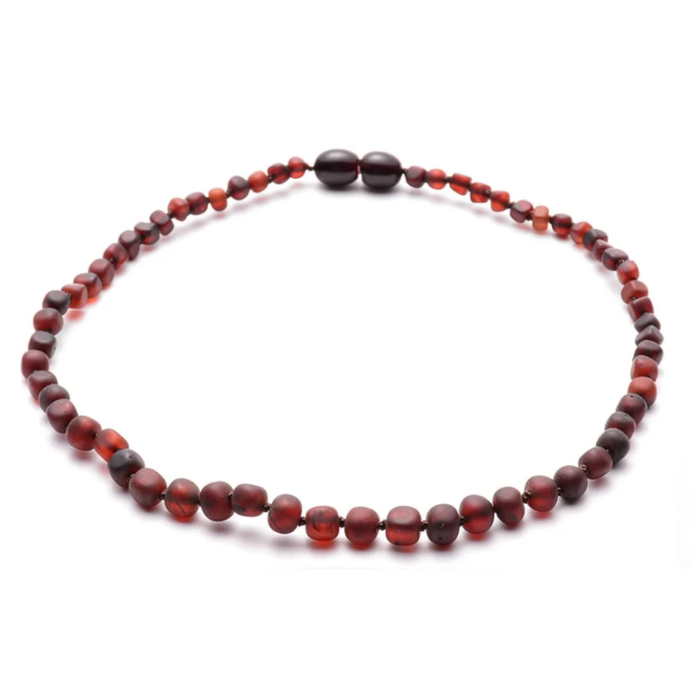 

Baltic Sea Natural Amber Baby Frosted Necklace Baby Child Teething Molar Necklace Jewelry Safety Health Environmental Choker