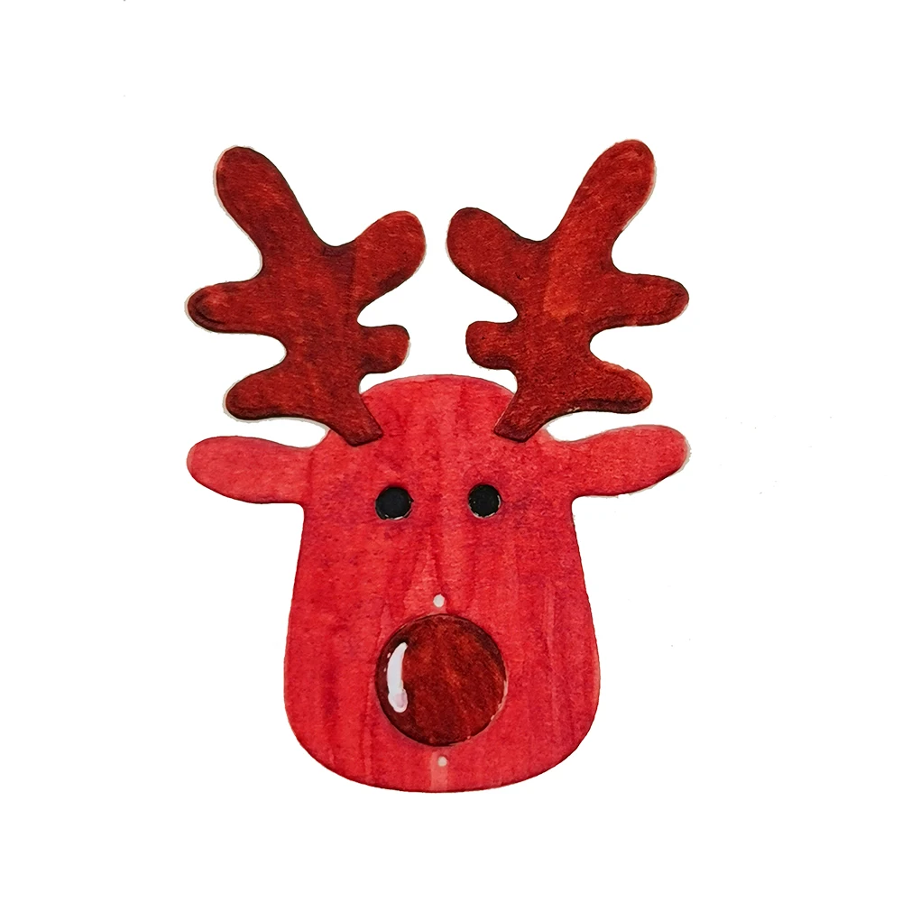 Christmas Cute Deer Craft Metal Cutting Frame Templates Scrapbooking Embossing Paper Cards Photo Album Stencils Dies | Дом и сад