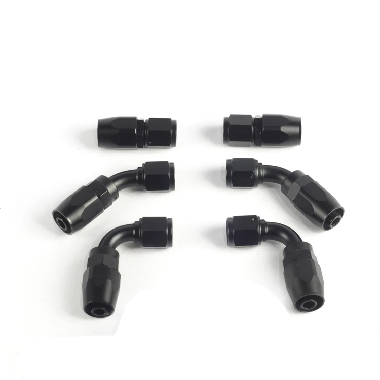 AN6 топливные фитинги для масла черный шланг переходник комплект нейлоновый