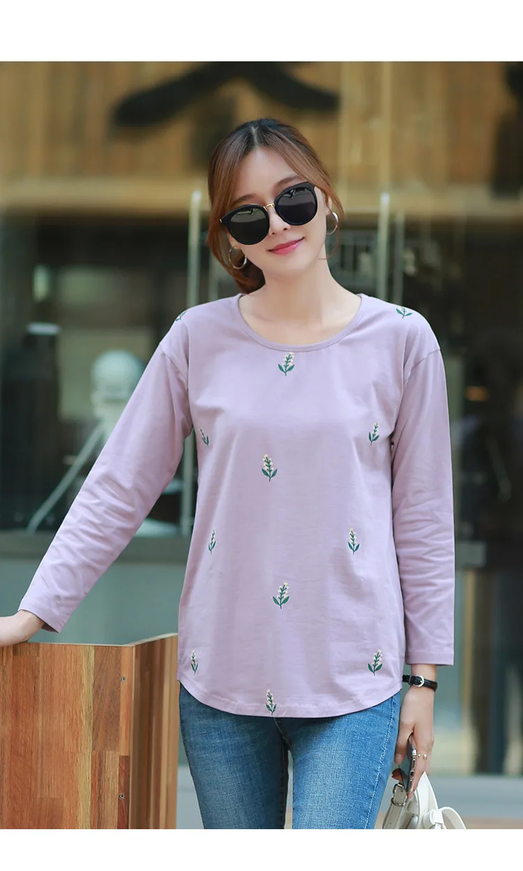 

2020 Tops T-shirts Cotton Female Fashion Womens multi Garment