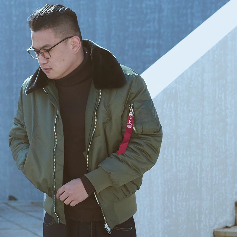 Зимняя винтажная бомбардировочная куртка-пилот ВВС США 2023 уличная одежда пальто