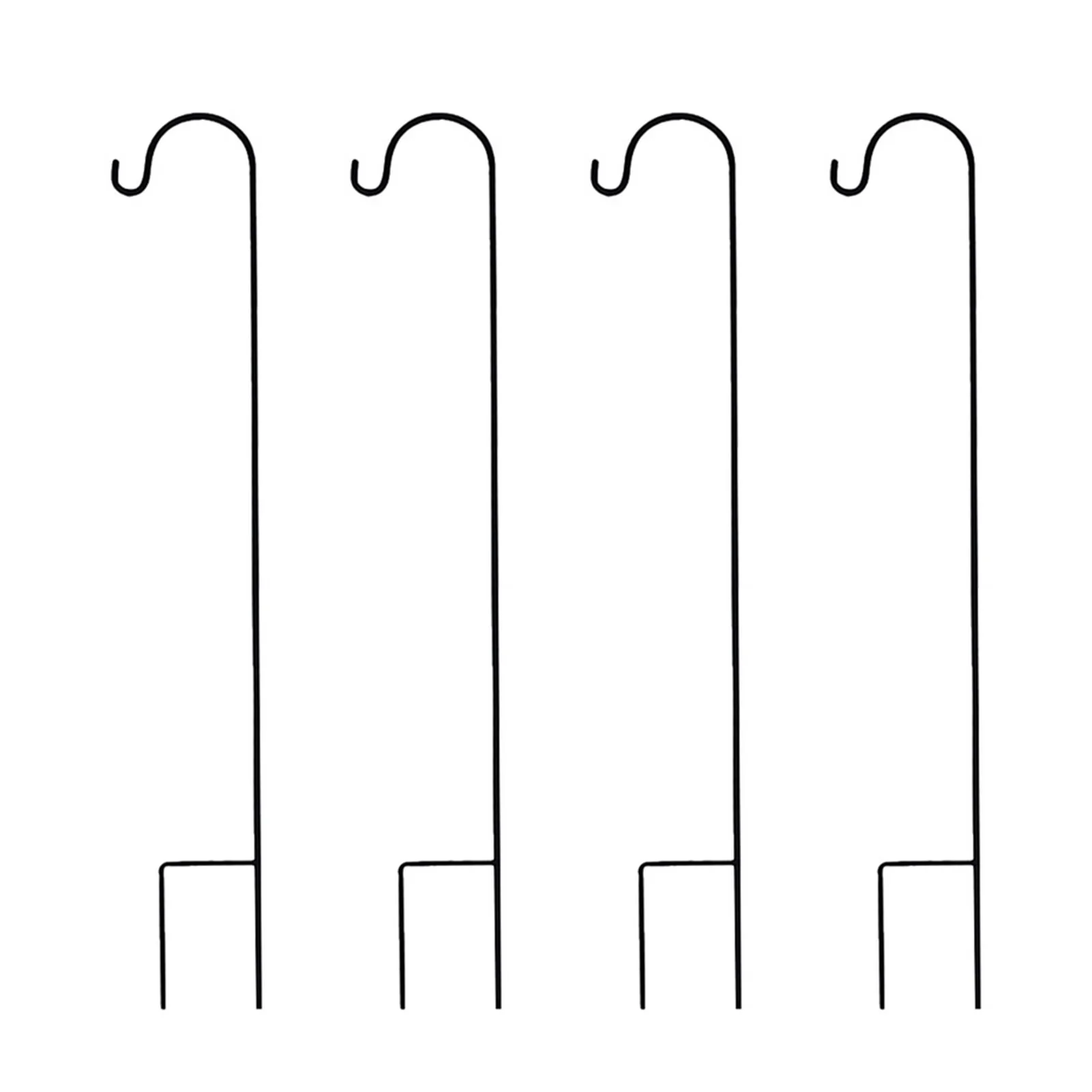 

4 шт., 120 см, овчинные крючки, садовая подставка для растений, стойка-фонарь для наружного подвесного освещения