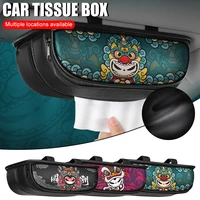 car tissue box sun visor tissue box traditional chinese new year dance lion leather tissue box decoration interior accessories