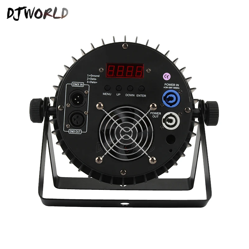 4 шт./лот алюминиевый сплав светодиодный Par 18x18 Вт RGBWA+ УФ цветное освещение DMX512 Каналы для мероприятий Дискотека вечерние ночной клуб Бальные сцены