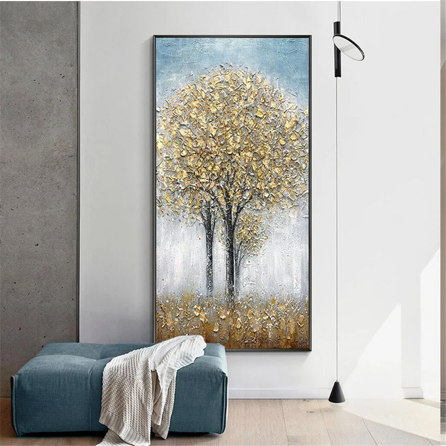 

Artist Hand painted High Quality Modern lucky tree Oil Paintings on Canvas Abstract wall canvas painting large wall art home