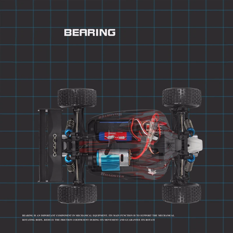 2021 A959 1:18 Электрический Радиоуправляемый автомобиль 45 км/ч 4WD 2 4G Высокая скорость