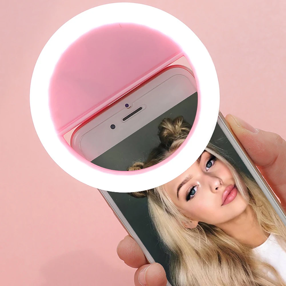 

1pcs Mobile phone Selfie Ring Flash lens beauty Fill Light Lamp Portable Clip for Photo Camera For Cell Phone Smartphone