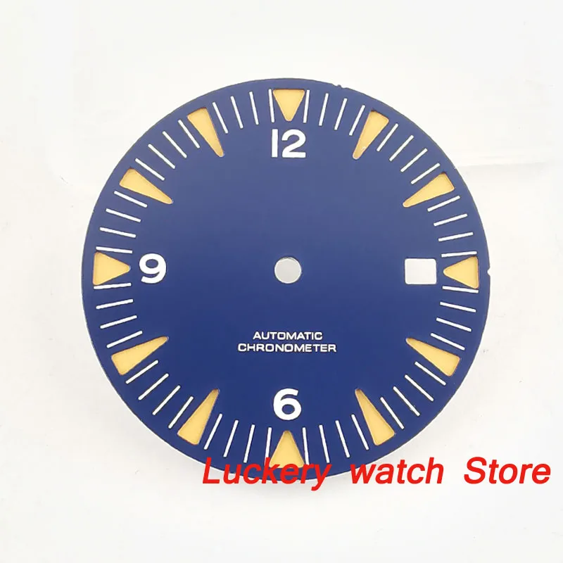 31 мм синий циферблат подходит для Miyota 8215, Mingzhu DG2813, ETA2824 2836 movement-BP23