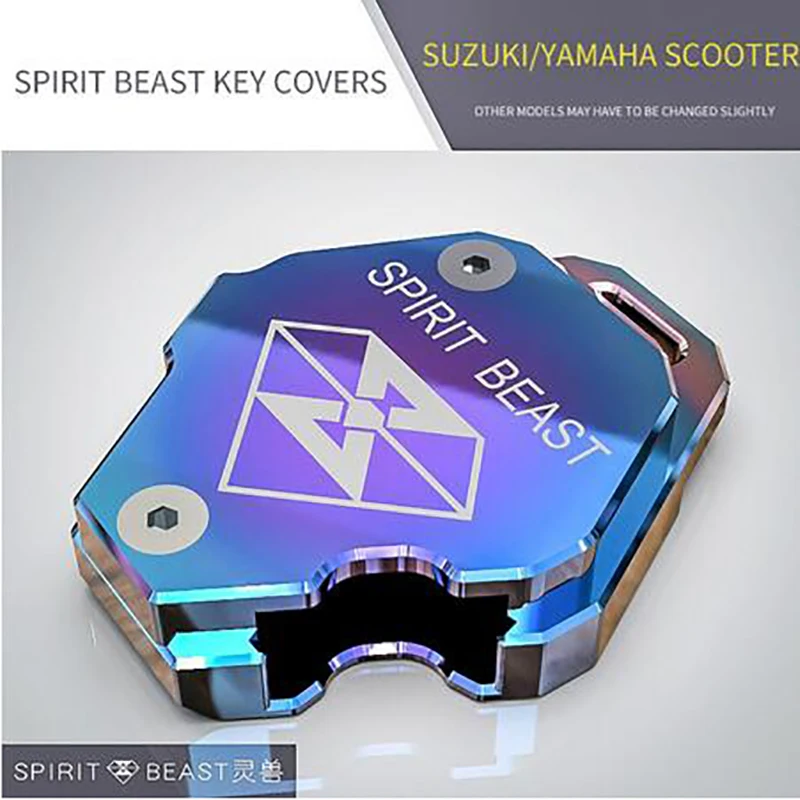 Blue Чехол для ключей мотоцикла SPIRIT BEAST, алюминиевый чехол для скутера SUZUKI Yamaha CYGNUS-Z CYGNUS-X BWS Honda X-150 Kymco - Цвет: Blue