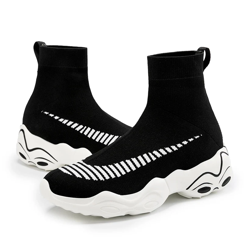 2019 Men Fly-knitted Shoes for men Sneaker Male Fashion Sock Designer women Causal sapato masculino Summer | Обувь