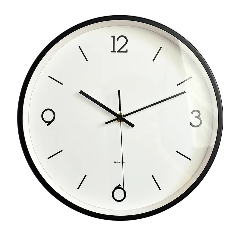 

12inch Creative Quartz Clocks Bedroom Round Wall Clock Modern Design Table Nordic Home Decor Living Room Dining Room Wall Watch