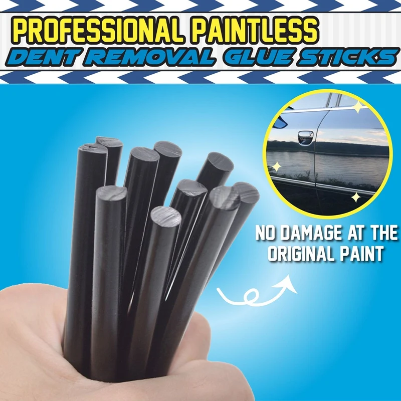 

10Pcs Glue Sticks Car Body Paintless Dent Repair Puller Hail Removal Tools