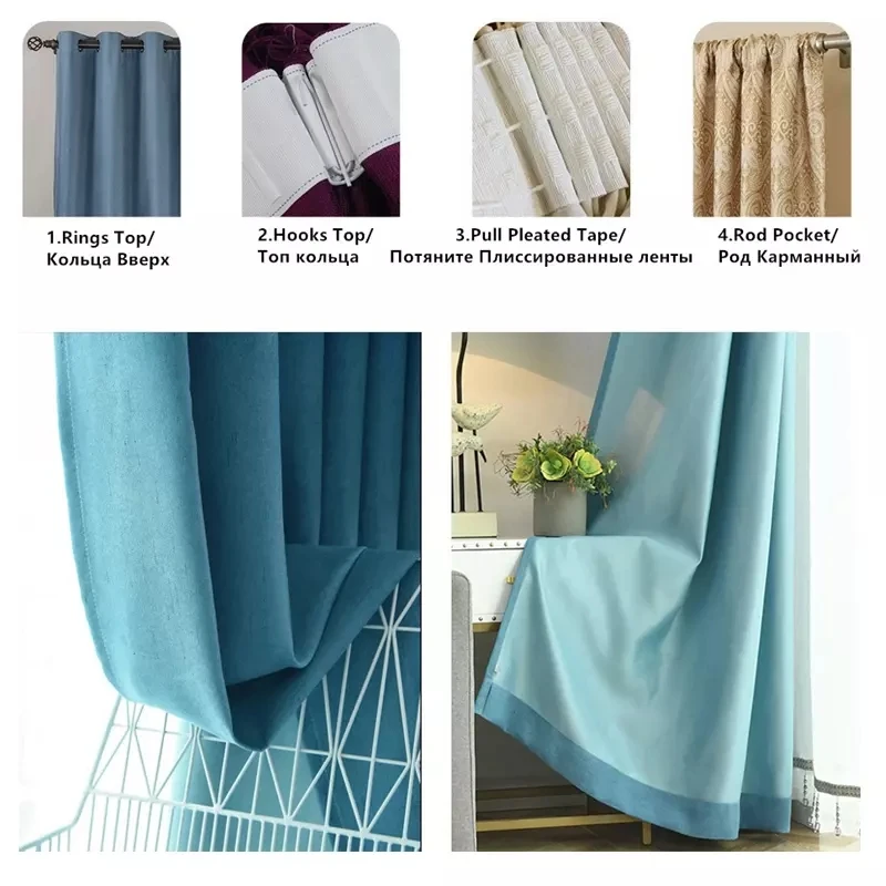 

Modern Blackout Curtains for Window Custom Size urtain for Living Room For Kitchen Bedroom Cortains Drapes High Quality Cortina