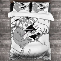 aki power denji sleeping bedding set duvet cover pillowcases comforter bedding sets bedclothes