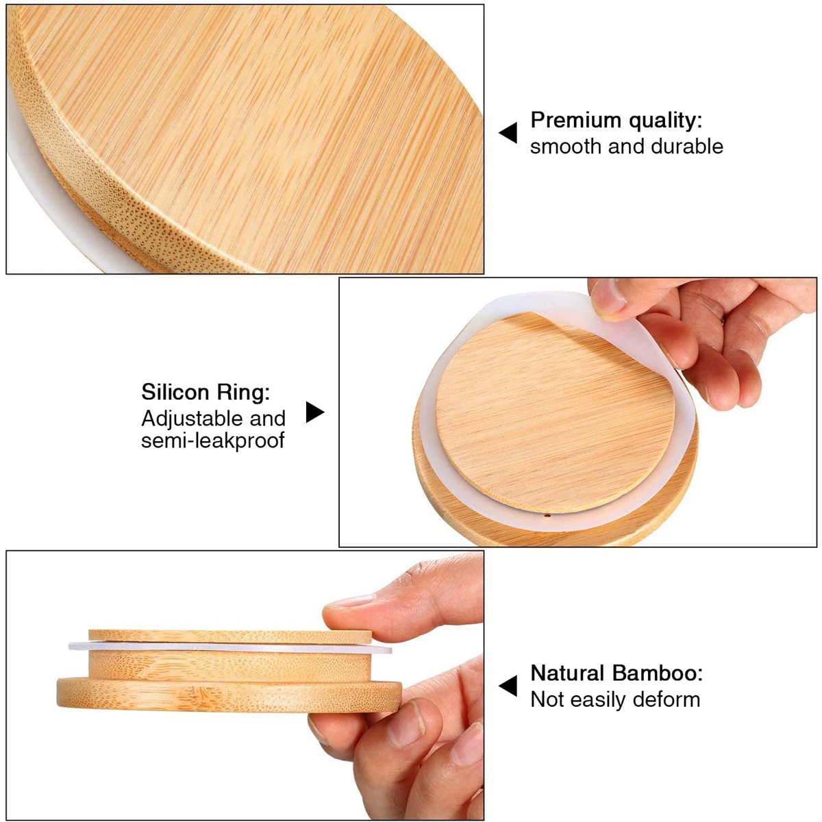 6 упаковок Деревянные крышки для консервирования 70/86 мм | Дом и сад