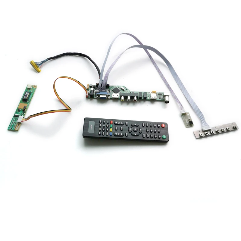 

1CCFL LVDS 30-Pin DIY Kit плата контроллера дисплея для LP150X08 (A2)/(A3)/(A5)/(TL)(A2)/(TL)(A6) экран VGA + AV + USB 1024*768