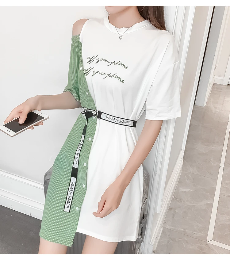 Женское асимметричное облегающее платье в полоску винтажное однобортное