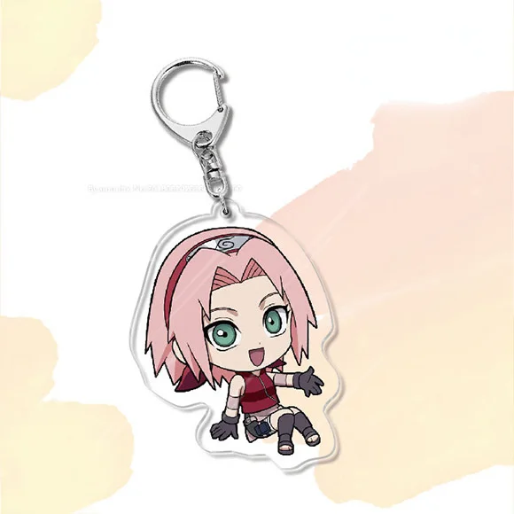 Аниме нарутос брелок Учиха Саске мультяшная фигурка Q версия акриловый для