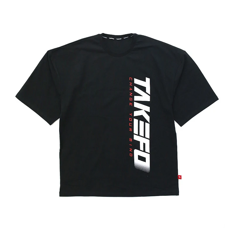 Футболка мужская хлопковая с круглым вырезом уличная одежда в стиле Харадзюку