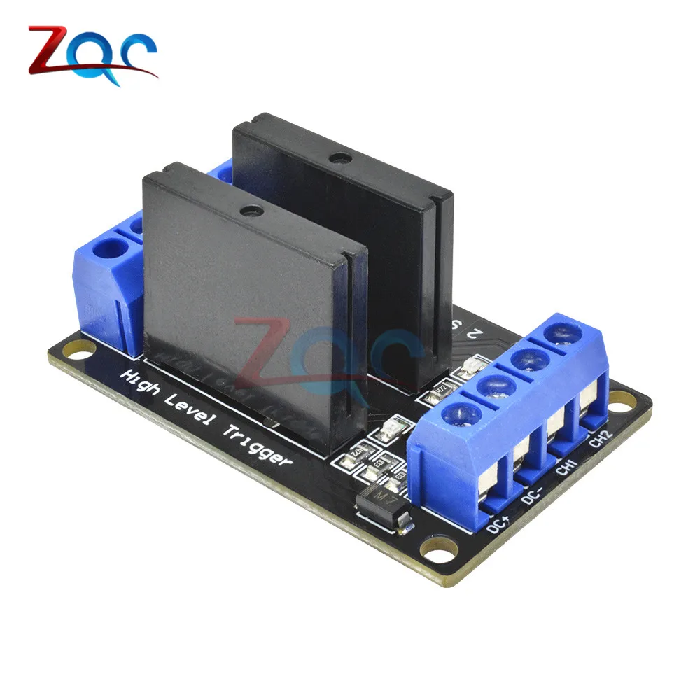 2kanal OMRON SSR релайс G3MB-202P 5 В DC 2 канала твердотельные релейные платы модуль высокого уровня предохранитель для Arduino