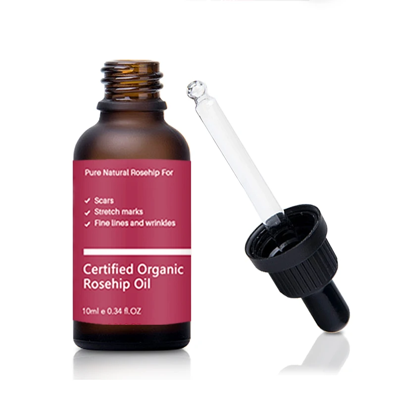 

Pansly Pure Organic Rosehip Oil Antioxidantfor Scars Fine Lines Wrinkles Stretch Marks Improve Skin Elasticity Firmness