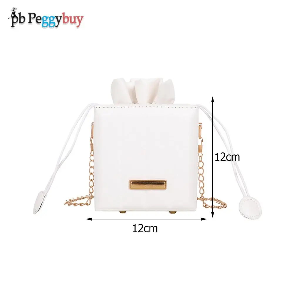 

Casual Women Shoulder Bag Female PU Leather Solid Color Golden Chain Messenger Bags Travel Shopping Bag Products