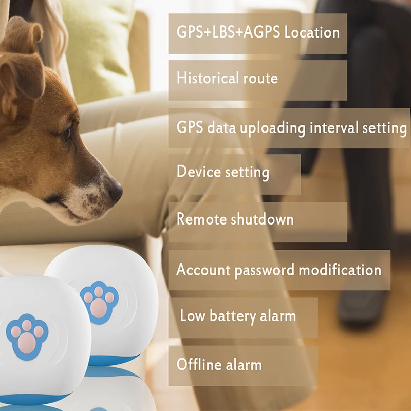 Водонепроницаемый Домашний GSM трекер GPS для собак локатор трекинг Искатель