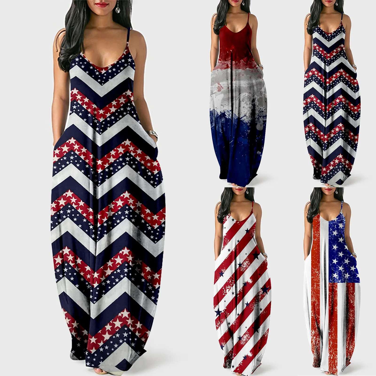 

Summer Dress Women Robe Femme Casual Maxi Dresses Sexy Stripe Sleeveless Long Dresses Plus Size Dresses Vestidos плае 2021
