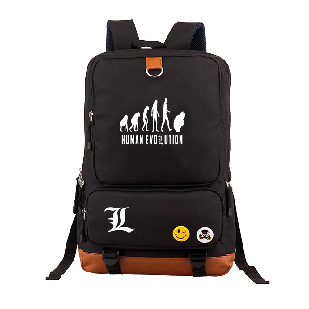 

Japan anime Death Note backpack Yagami Light Unisex Laptop Shoulder Bag Travel Shoulder Bag canvas Package Laptop Rucksack